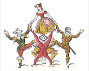 Characters from the Commedia dell' Arte