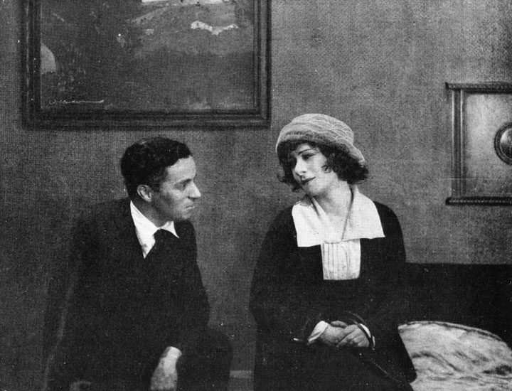 Charlie Chaplin and Alla Nazimova in September 1919