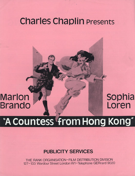 Press Books: A Countess From Hong Kong